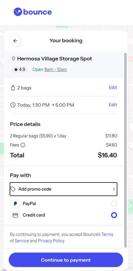 45% Off Bounce Luggage Storage Promo Codes | October 2026